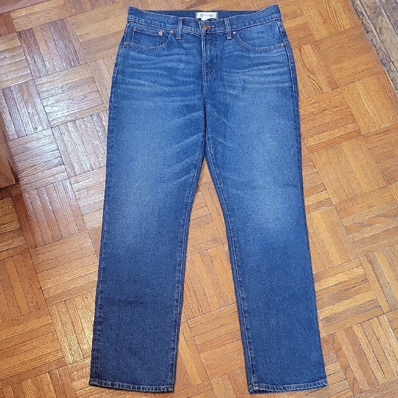 Madewell Denim - Madewell Mid Rise 90s Straight Leg Blue Denim Jeans Size 29 New without Tags